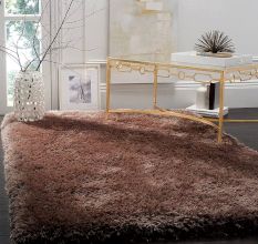 Modern Brown Shaggy Living Mat